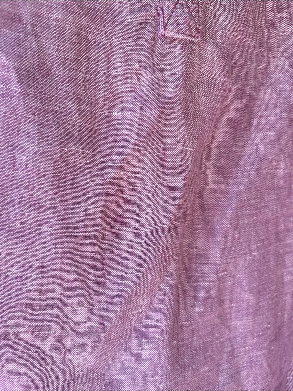 Tahari Sleeveless Linen Shift Dress in Lavender - Picture 5 of 9